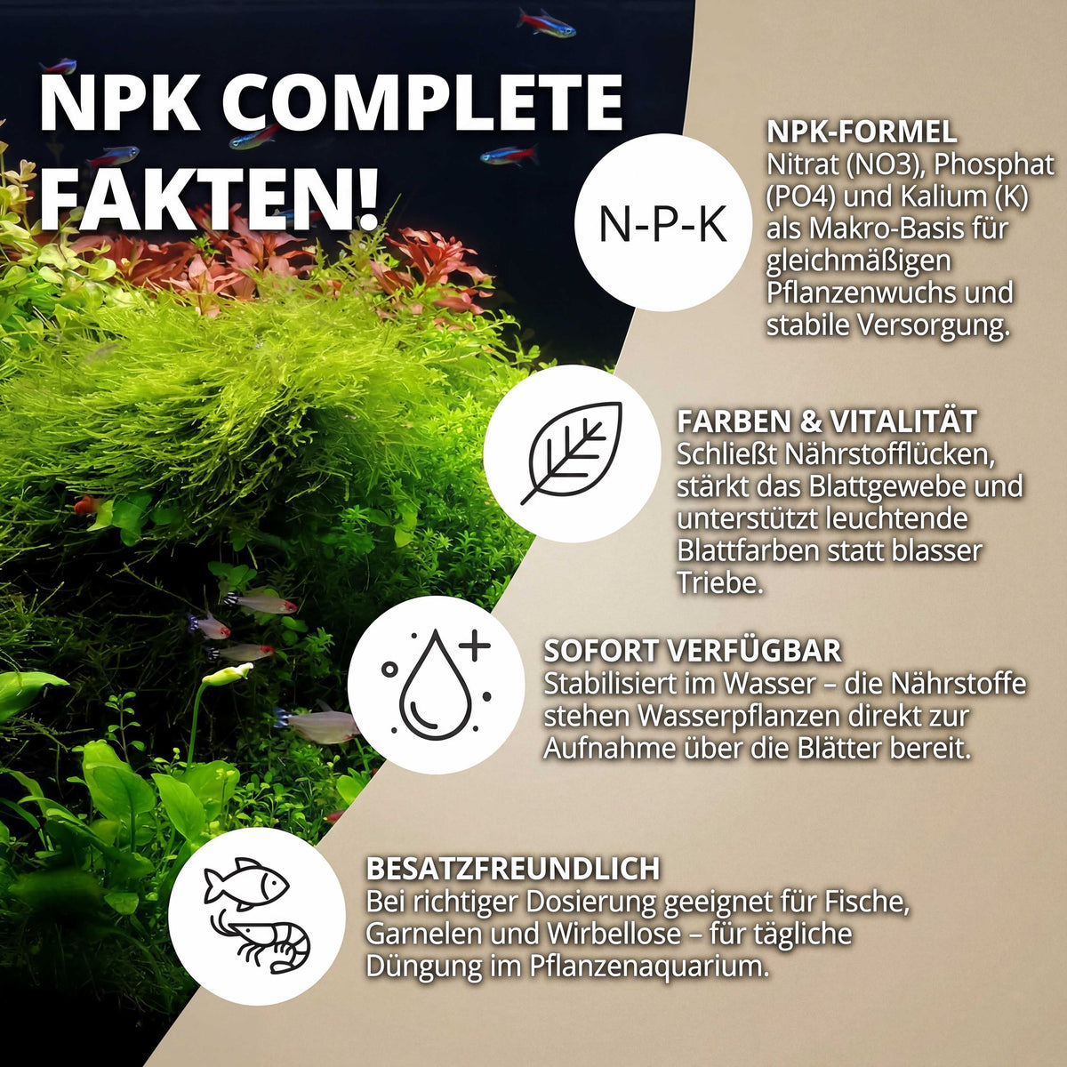 NatureHolic - NPK Complete - flüssiger Volldünger fürs Aquarium