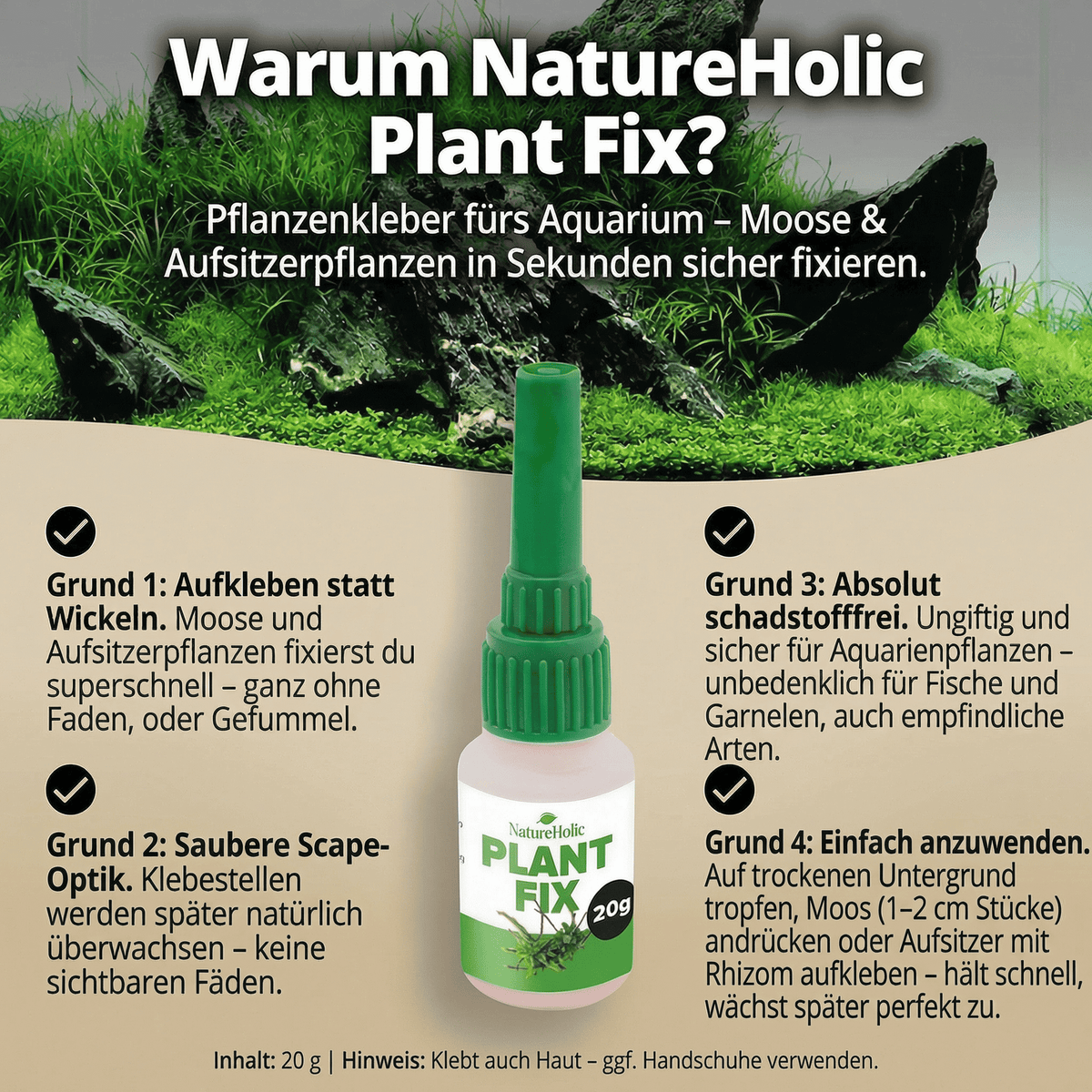 NatureHolic - Plant Fix - Pflanzenkleber - 20g