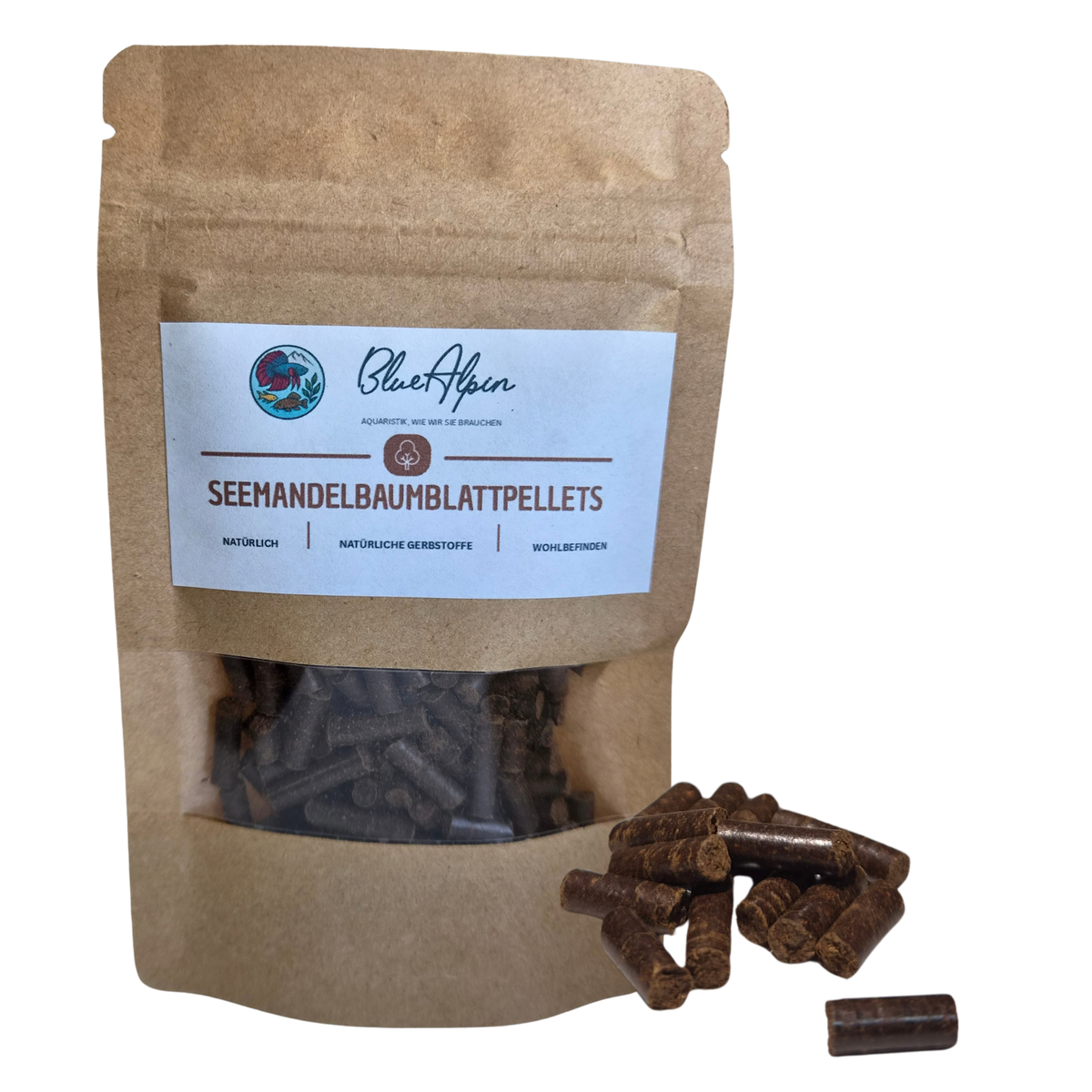 Blue Alpin Seemandelbaumblattpellets 30g- für 3000Liter