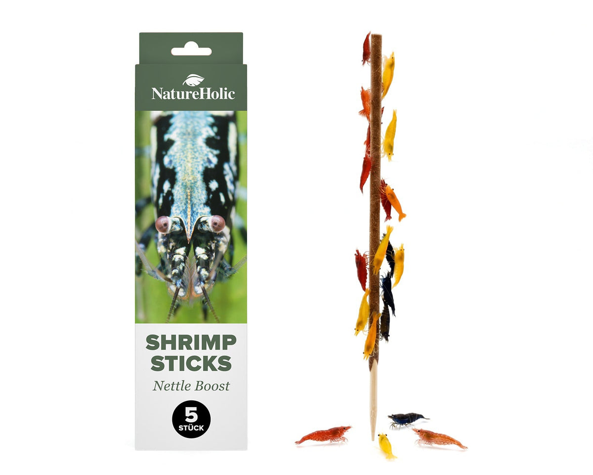 NatureHolic - Garnelen Lollies „Brennnessel Boost“ - 5 Lollis fürs Aquarium