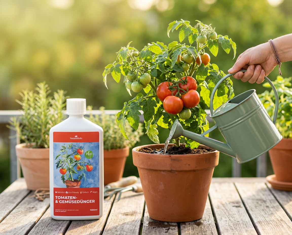 NatureHolic Tomaten- & Gemüsedünger - Gartendünger - 1000ml