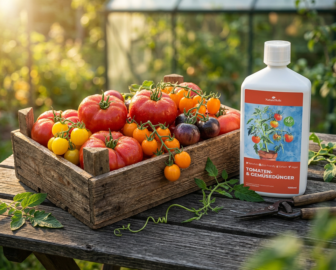 NatureHolic Tomaten- & Gemüsedünger - Gartendünger - 1000ml