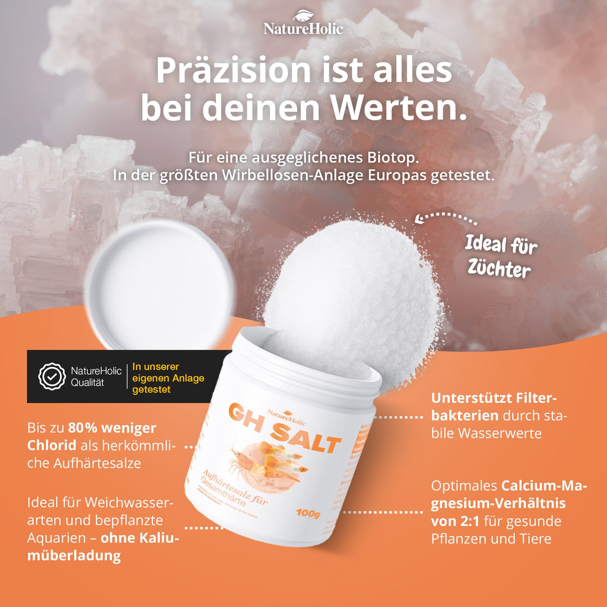 NatureHolic GH Salt - Aufhärtesalz zur Erhöhung der Gesamthärte