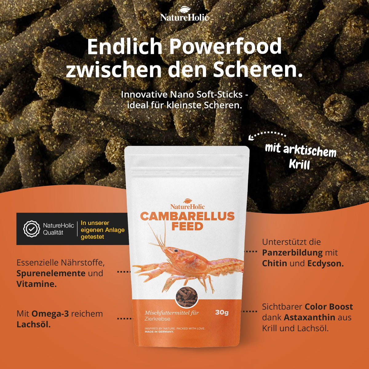 NatureHolic Cambarellusfeed – CPO & Zwergkrebsfutter