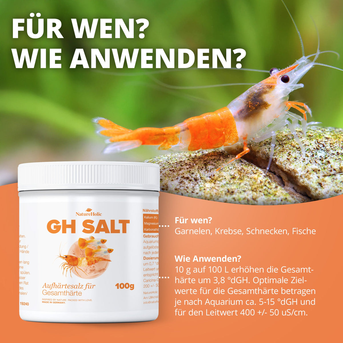 NatureHolic GH Salt - Aufhärtesalz zur Erhöhung der Gesamthärte