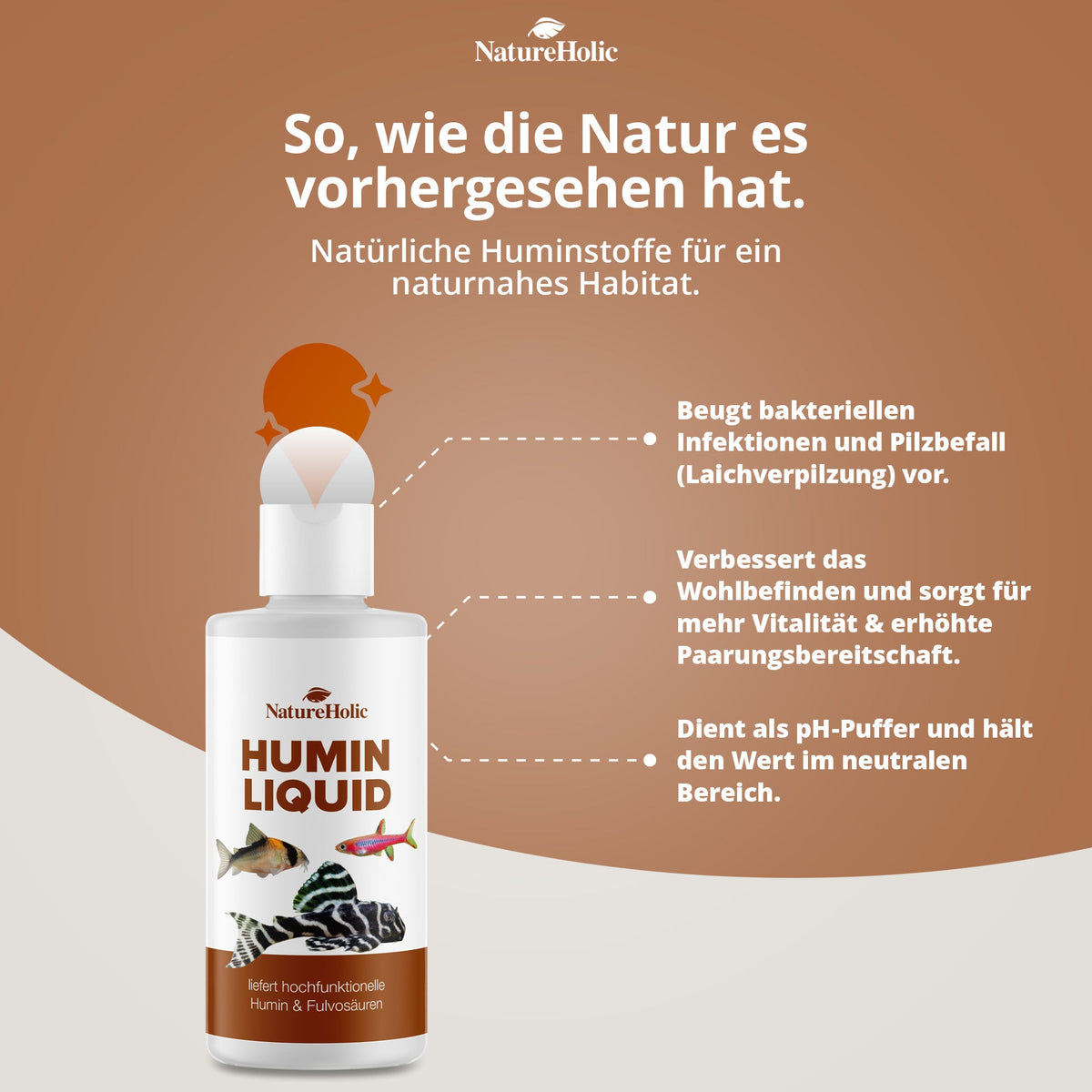 NatureHolic - Crusta Humin Liquid - 125ml / Wertvolle Huminstoffe für dein Aquarium