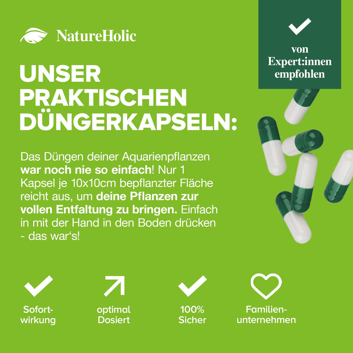 NatureHolic NutriCaps - Wasserpflanzen Bodengrunddünger
