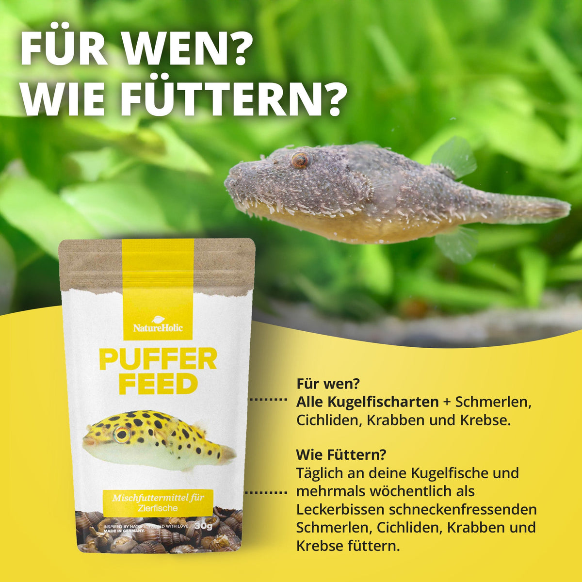 NatureHolic - Pufferfeed - 30g