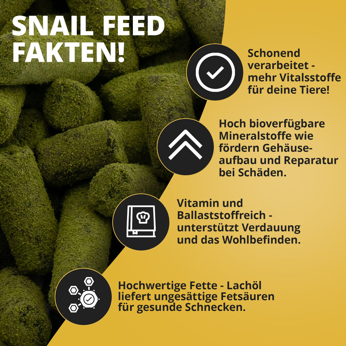 NatureHolic - Schneckenfeed Sticks - 30g - Snailfeed Sticks