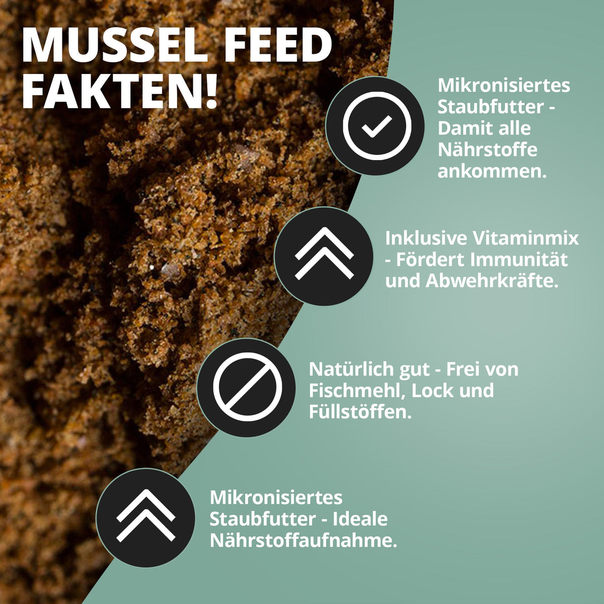 NatureHolic - Muschelfeed - Muschelfutter - 30g - Musselfeed