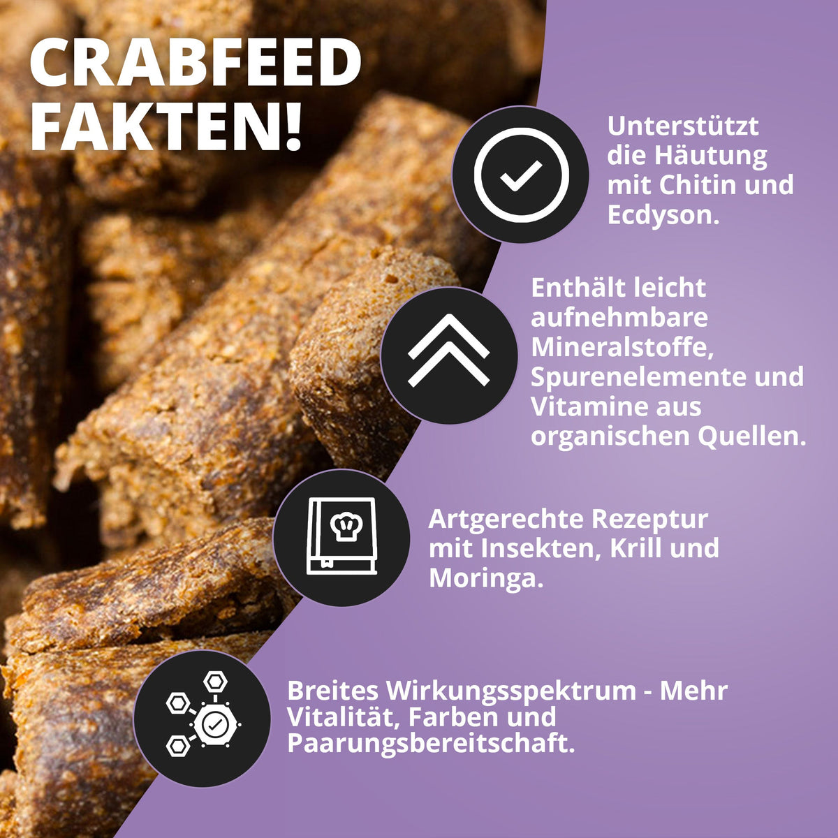 NatureHolic - Krabbenfeed - Krabbenfutter - 30g - Crabfeed
