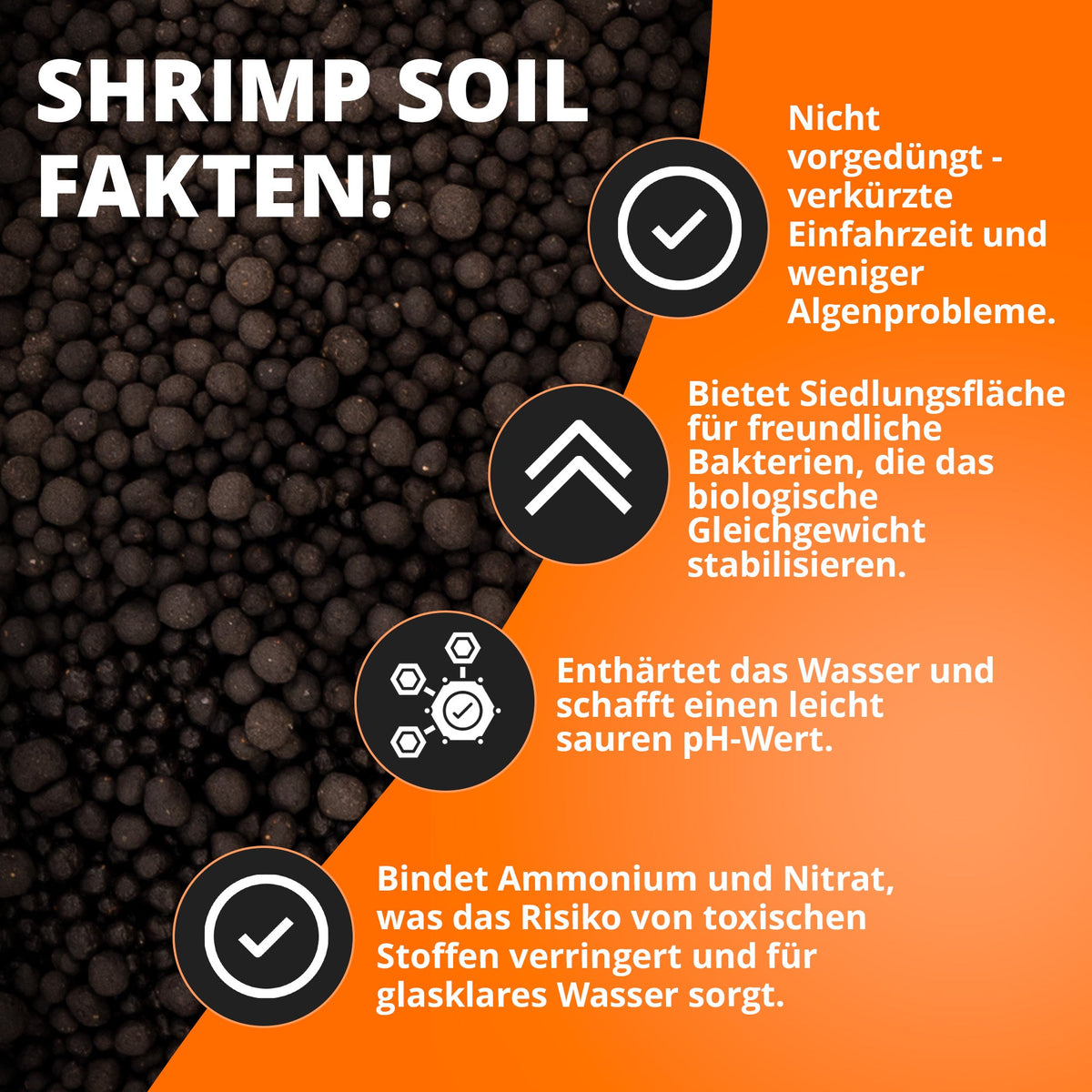 NatureHolic Shrimp Soil - Spezial Bodengrund für Garnelen im Aquarium