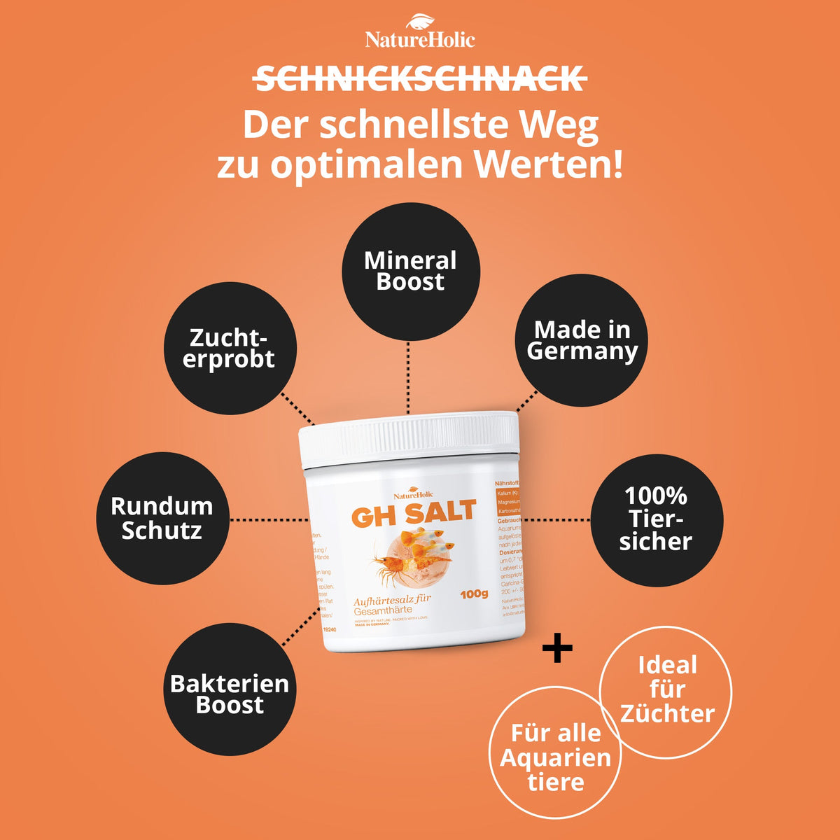 NatureHolic GH Salt - Aufhärtesalz zur Erhöhung der Gesamthärte