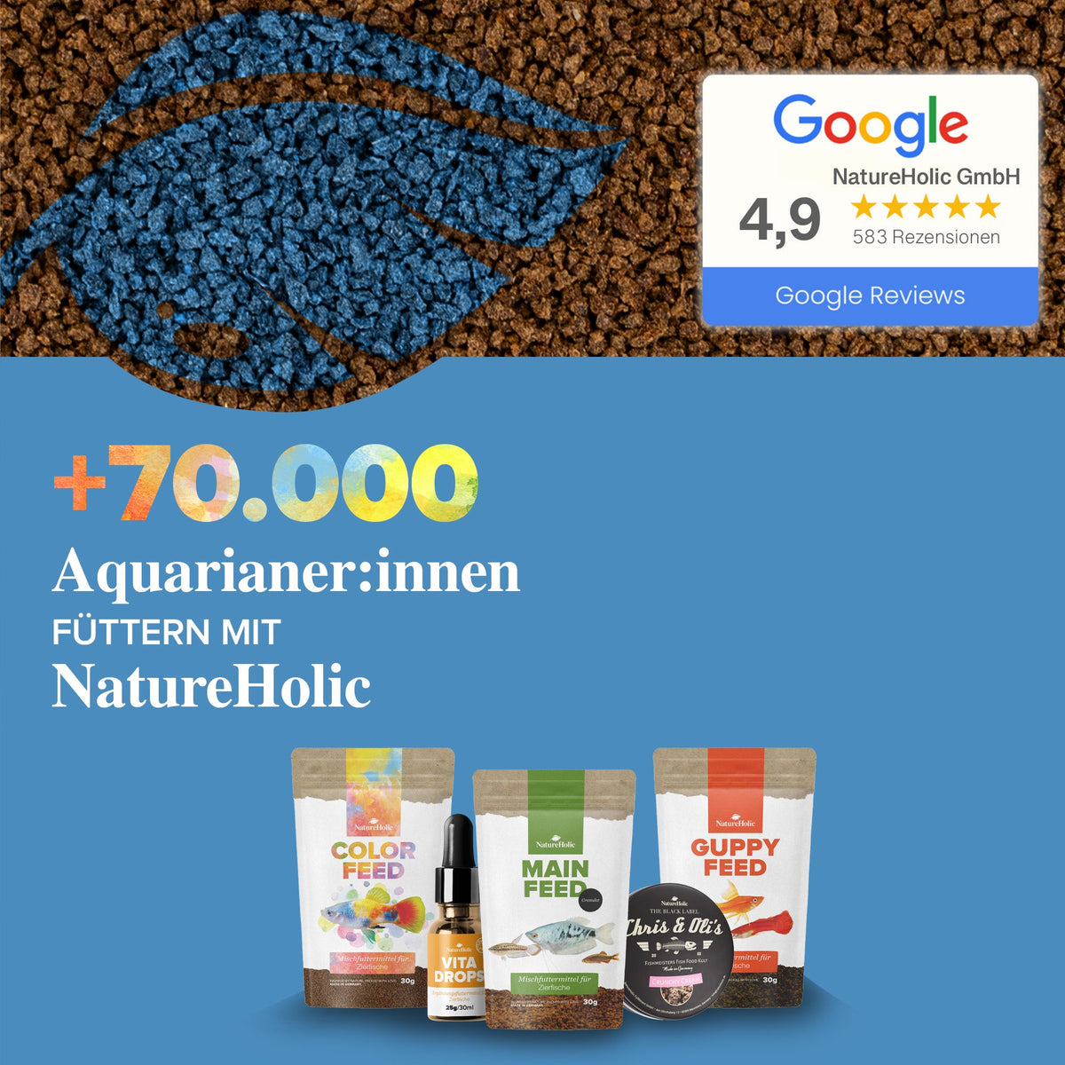 Zierfischfutter Farbverstärkung