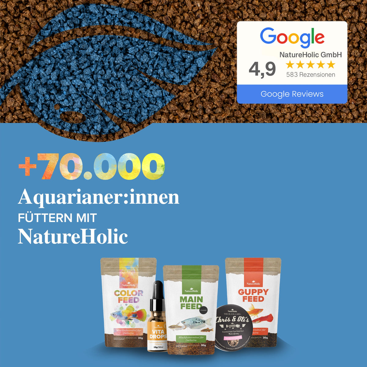 NatureHolic - Schneckenfeed Sticks - 30g - Snailfeed Sticks