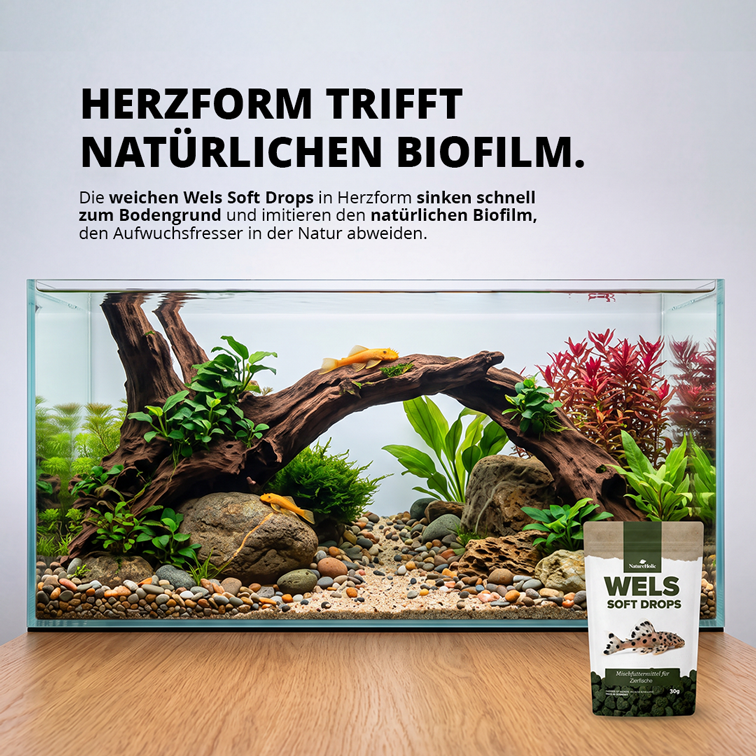 NatureHolic Wels Soft Drops —Softes Futter für Welse 30 g