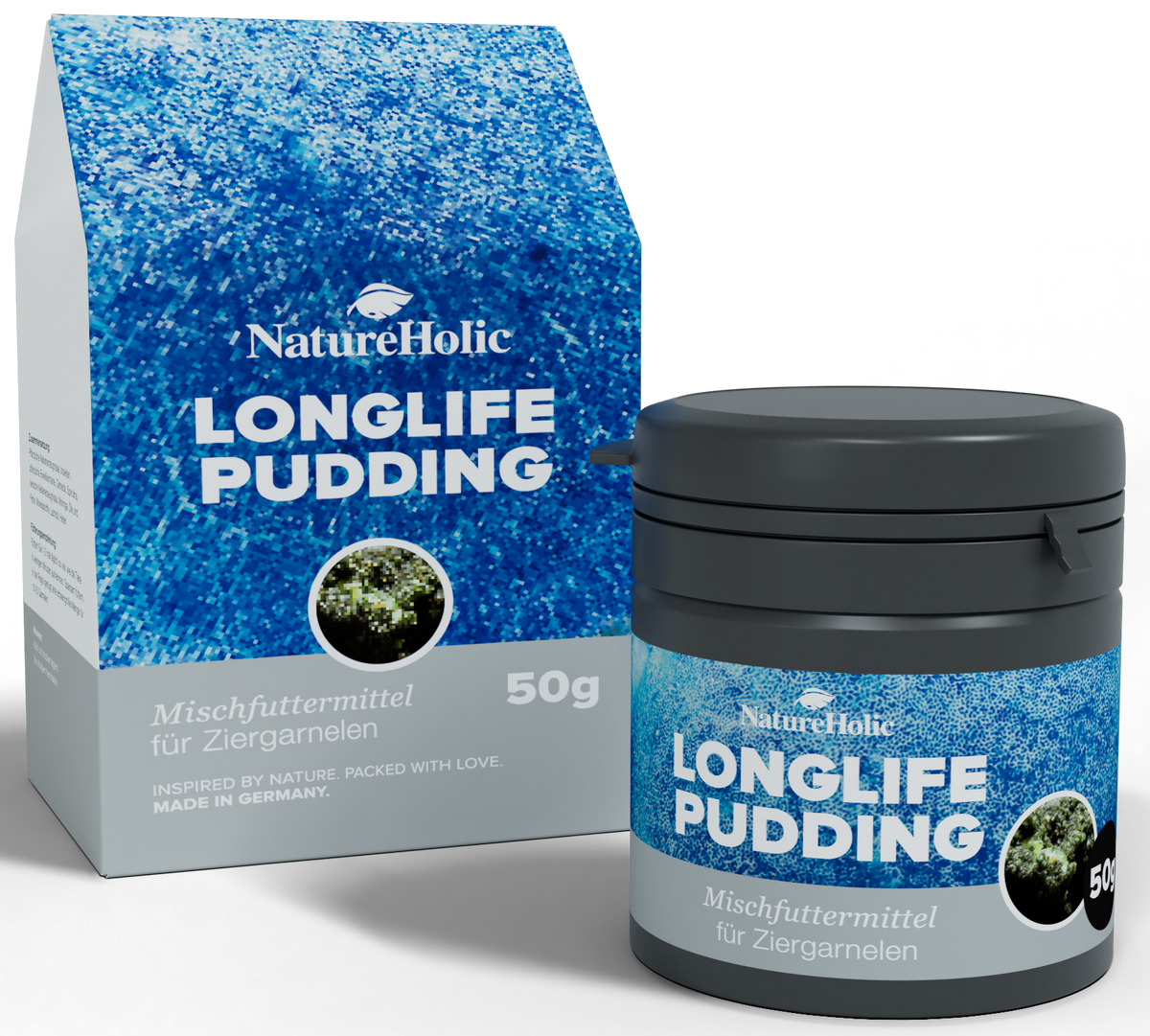 NatureHolic - Longlife Pudding Garnelenfutter - 50ml