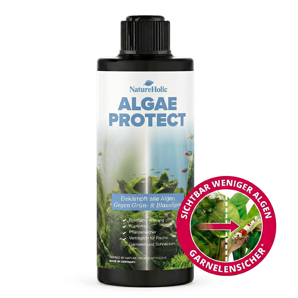 NatureHolic Algae Protect - Algen Entferner gegen die häufigsten Aquarium Algen 500ml