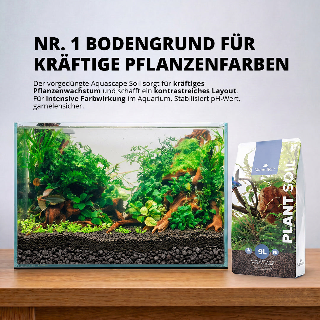 NatureHolic Plant Soil - Vorgedüngter Bodengrund für Aquarienpflanzen