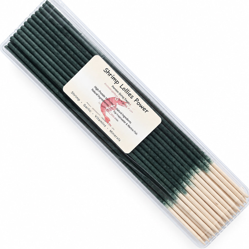 Shrimp-Lollies Power! – 50 Stück mit Blütenpollen ; Spirulina